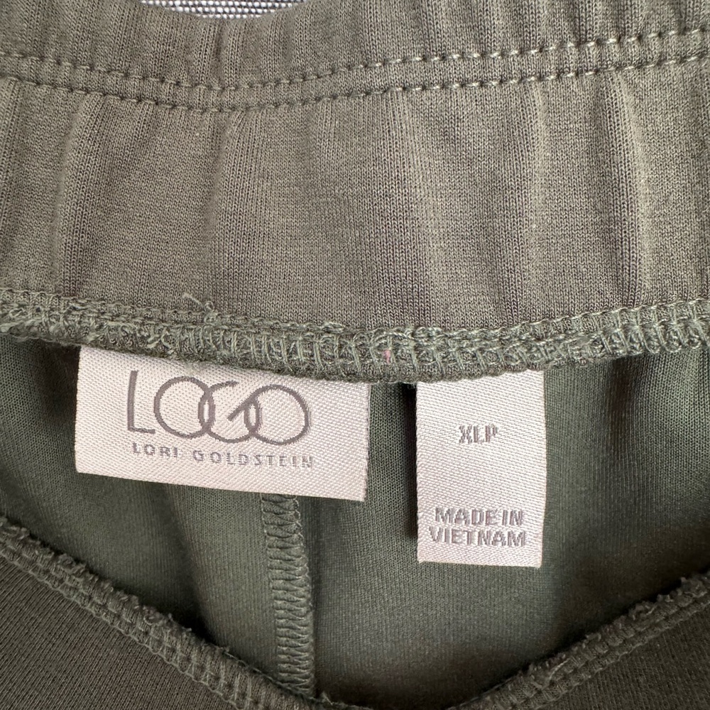 Set- LOGO Lori Goldstein Sweatshirt 1X & Pants XLP Pullover Oversize Lagenlook - Picture 4 of 6